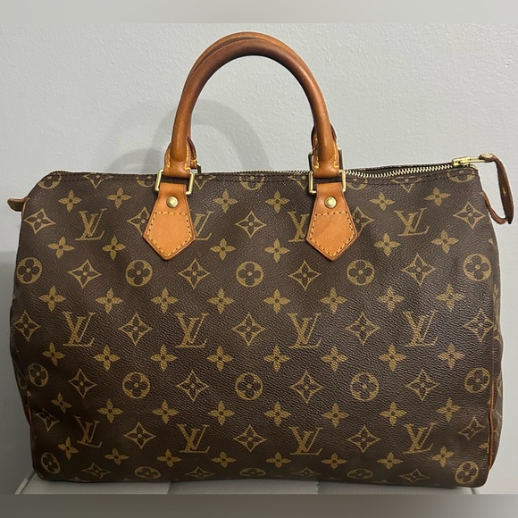 Louis Vuitton Speedy 35 Monogram Canvas Leather - Picture 1 of 16